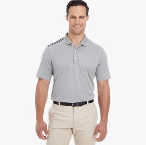 Adidas Climacool 3 Stripe Shoulder Short Sleeve Performance Golf Polo Shirt. XL